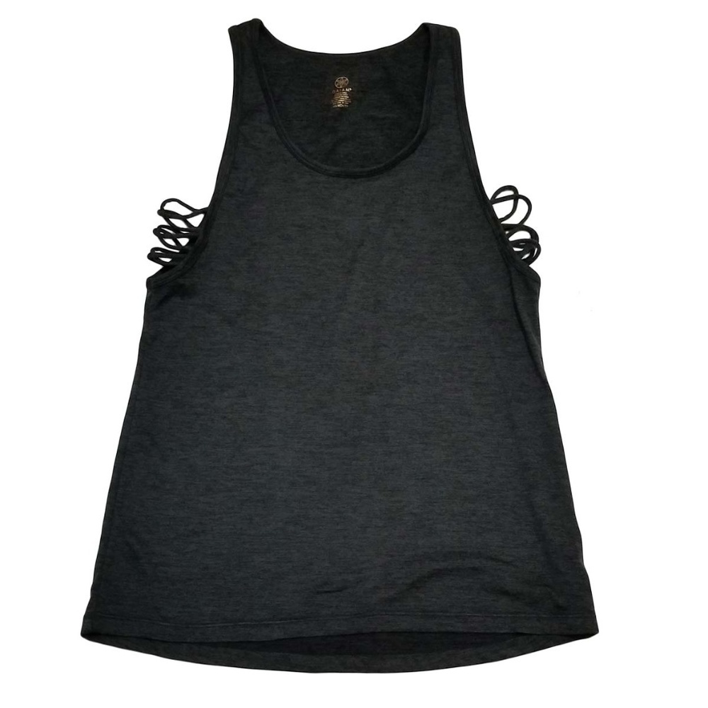 Gaiam Sadie Strappy-Side Tank Top Black XS…